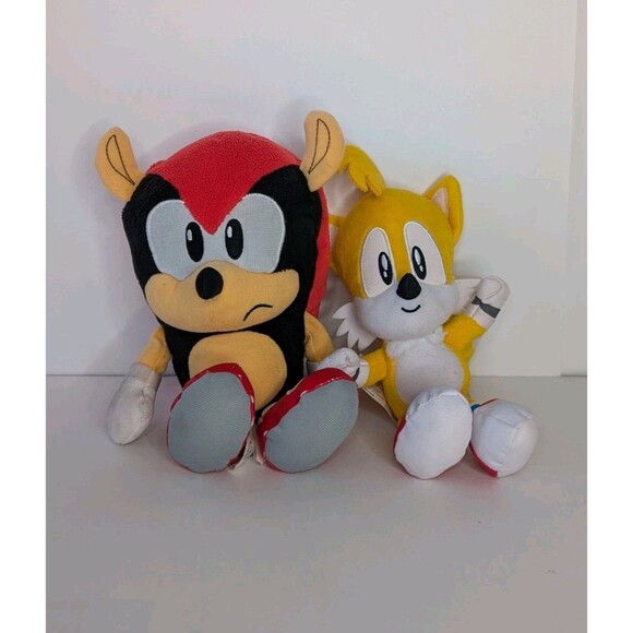 SEGA Jakks Pacific Sonic The Hedgehog Tails & Mighty Stuffed Animal Plush Toy - Picture 1 of 9